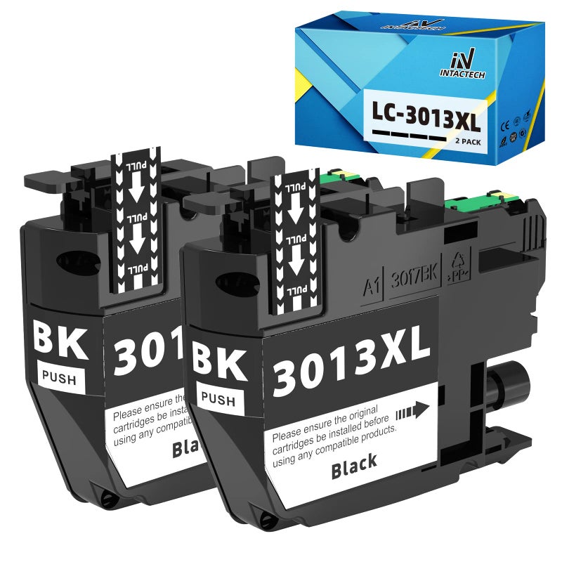 IN INTACTECH Intactech LC3013BK Compatible Ink Cartridges Replacement for Brother LC3013 XL LC3011 Black BK High Yield Ink Cartridges Work with MFC-J491DW MFC-J497DW MFC-J690DW MFC-J895DW Inkjet Printer - Image 1